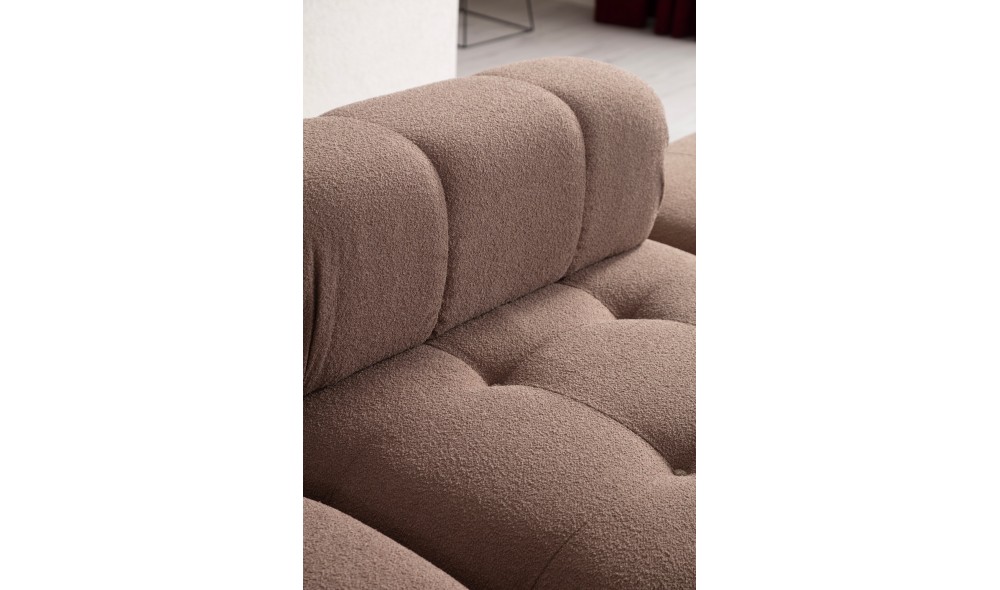 Canapea cu 3 locuri Doblo 3 locuri ( L1-Pouffe-1R) - Cappucino