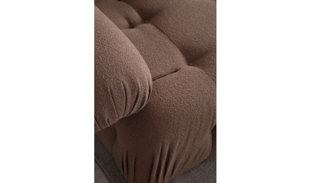 Canapea cu 3 locuri Doblo 3 locuri ( L1-Pouffe-1R) - Cappucino