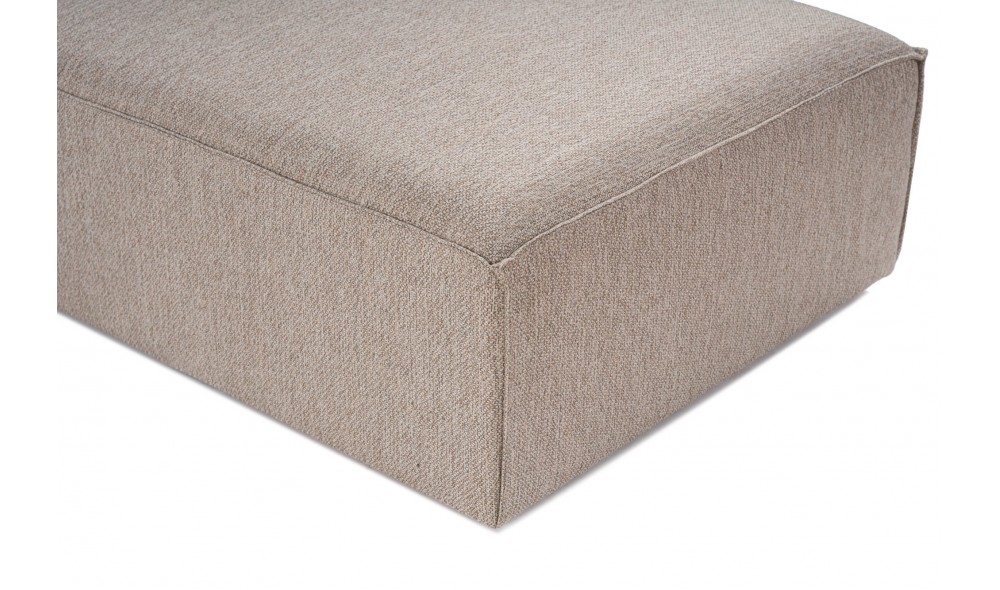 Canapea de coltar Sora (L1-O1-O1-1R-POUFFE ) - Bej nisip