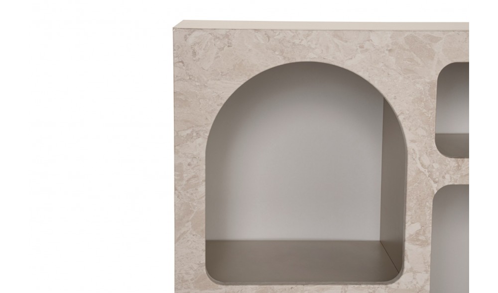 Consola, Lessa - Travertine, 80 x 74 x 37 cm