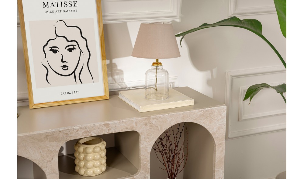 Consola, Liva 120 - Traverten, 120 x 74 x 37 cm