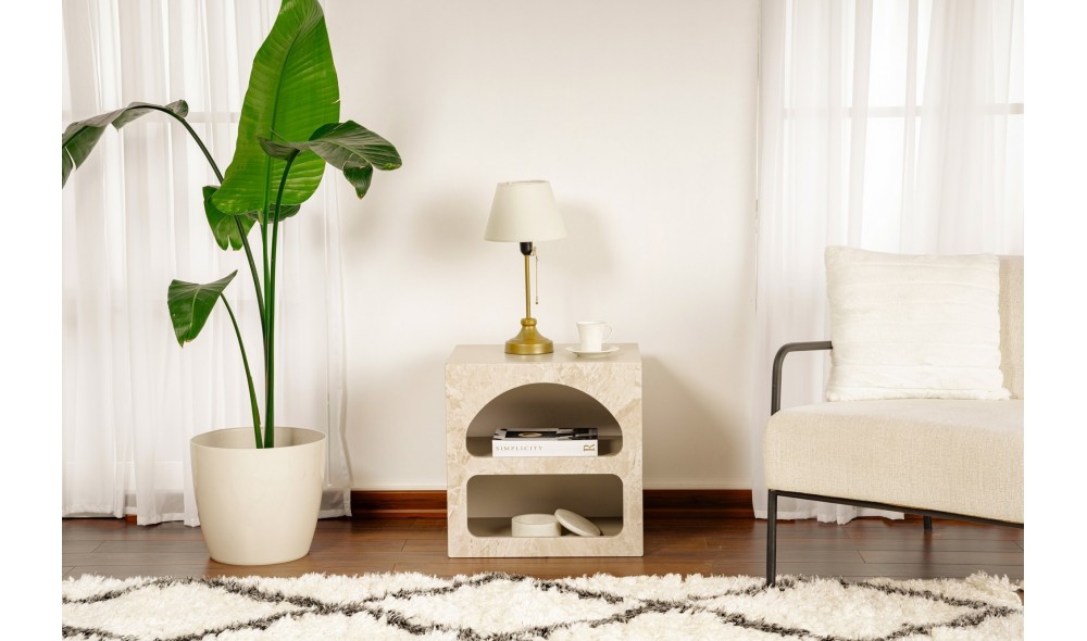 Noptiera, Lorin - Travertine, 50 x 50 x 40 cm