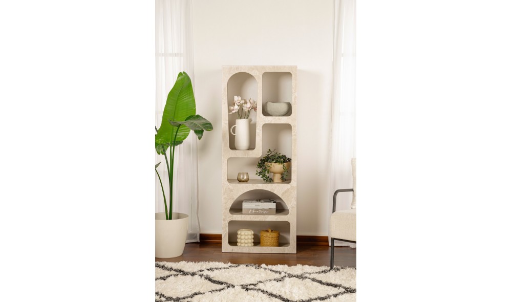 Biblioteca, Venus - Travertine, 60 x 150 x 32 cm