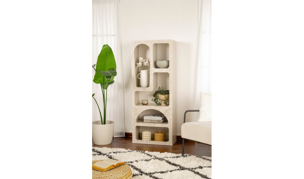 Biblioteca, Venus - Travertine, 60 x 150 x 32 cm