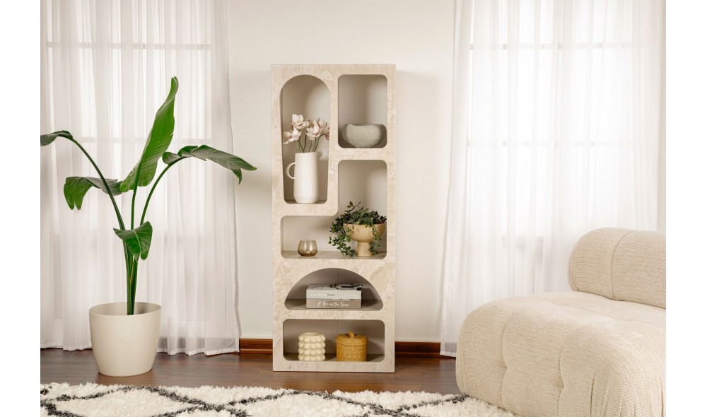 Biblioteca, Venus - Travertine, 60 x 150 x 32 cm