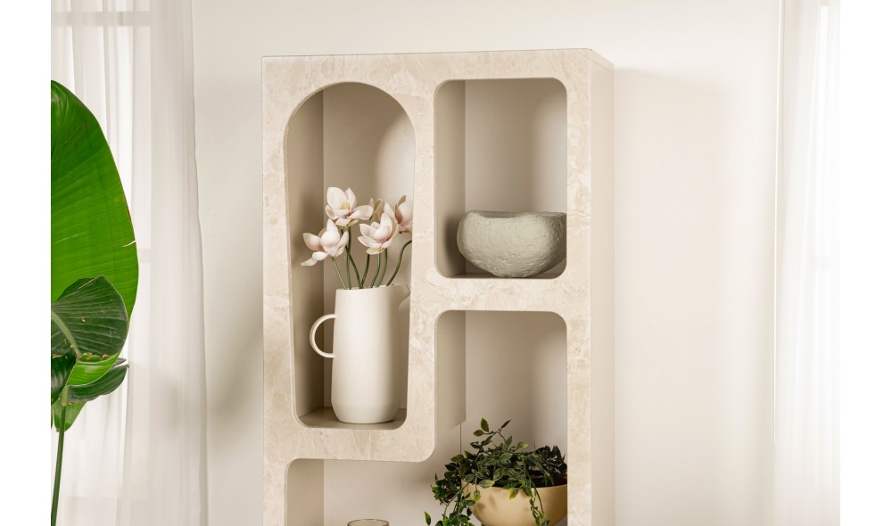 Biblioteca, Venus - Travertine, 60 x 150 x 32 cm