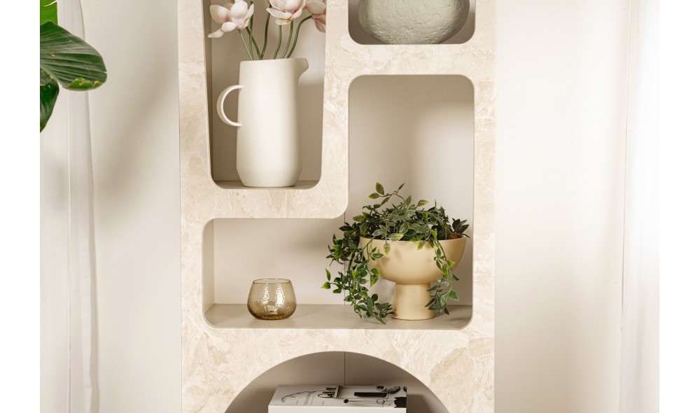 Biblioteca, Venus - Travertine, 60 x 150 x 32 cm