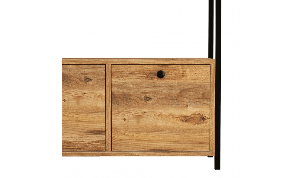 Consola, Nero v2, Pinul AtlanticNegru, 120 x 75 x 30 cm