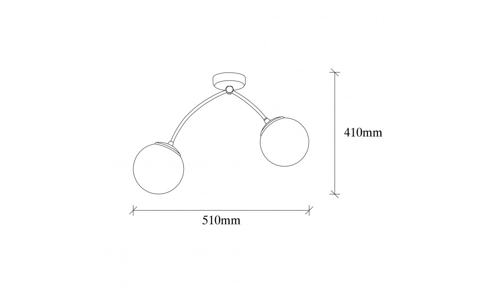 Candelabru Kromozom - 1001 51 x 41 x 15 cm