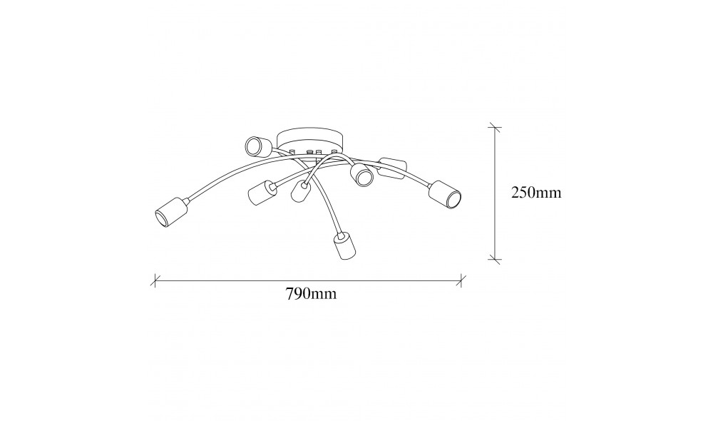 Candelabru Banana - 1151 79 x 26 x 79 cm