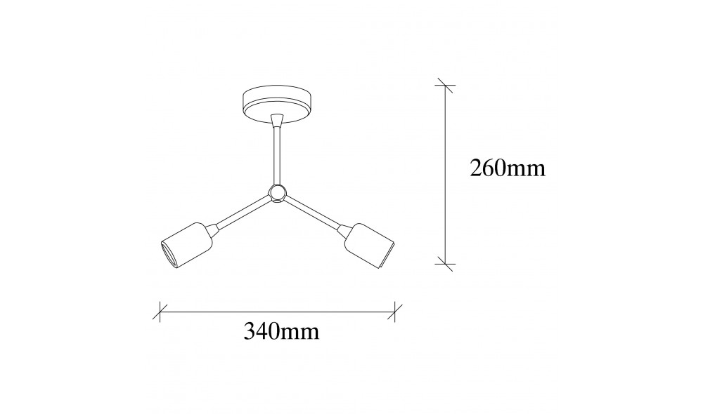 Candelabru Vrabie - 1251 34 x 26 x 10 cm