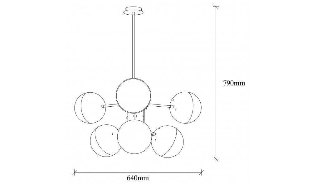 Candelabru Karsor - 1267 64 x 79 x 64 cm