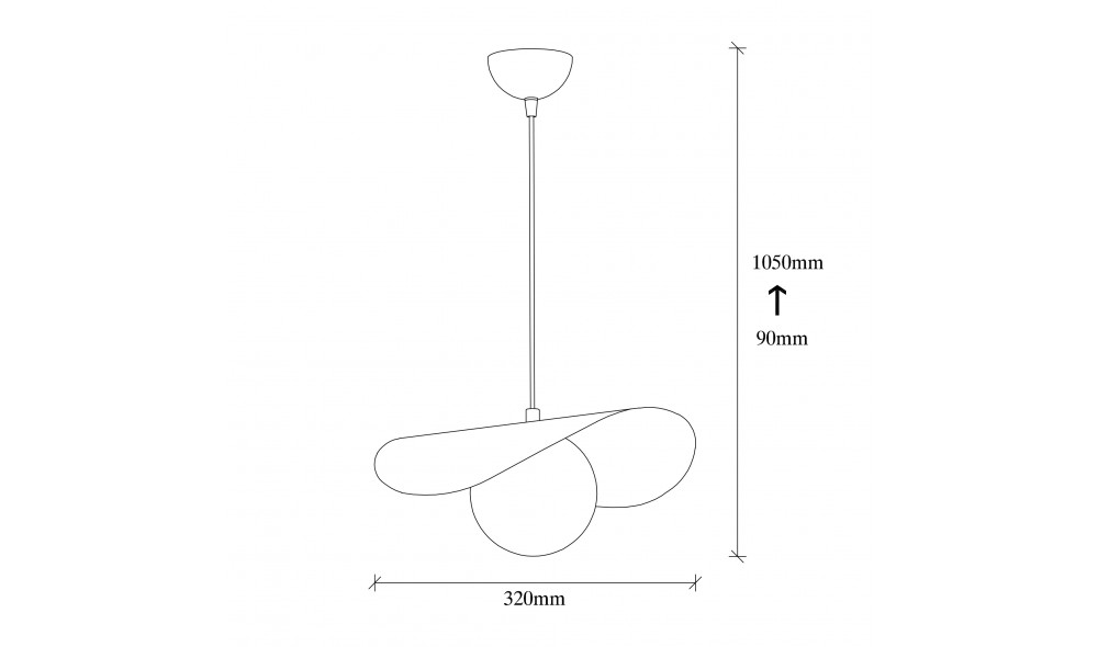 Candelabru Vatoz - 2866 38 x 105 x 32 cm