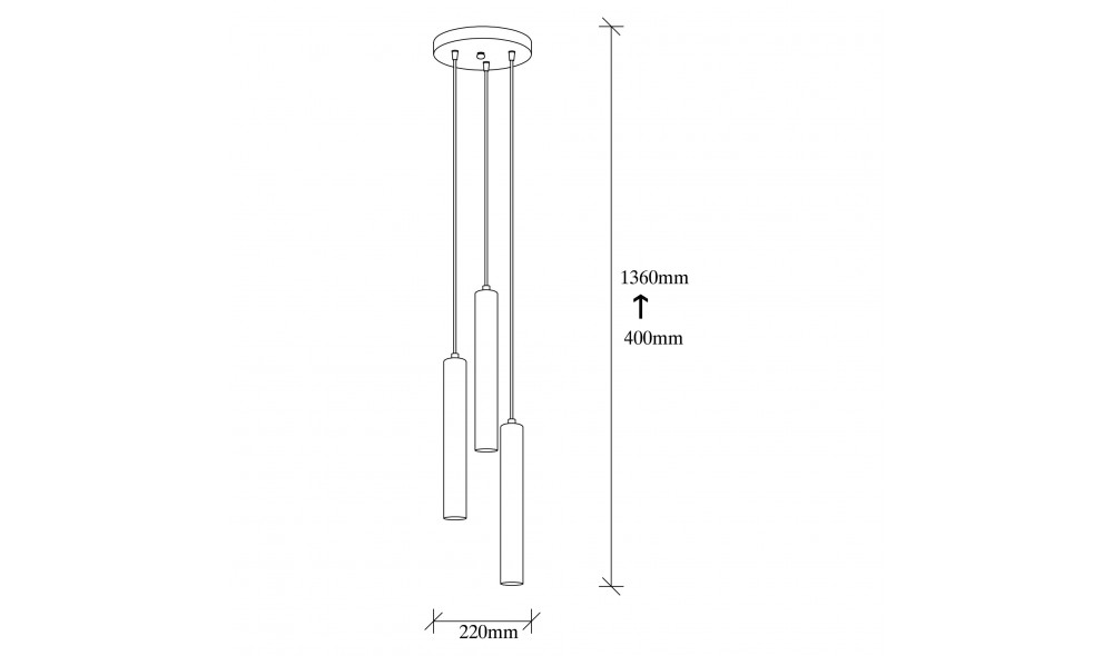 Candelabru Tempo - 6012 22 x 136 x 22 cm