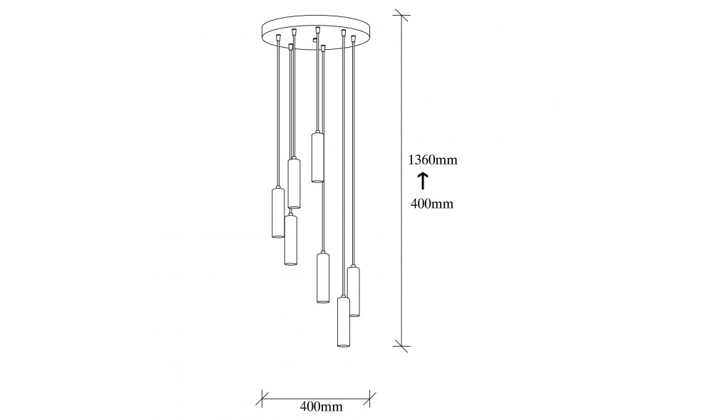 Candelabru Tempo - 6032 40 x 136 x 40 cm