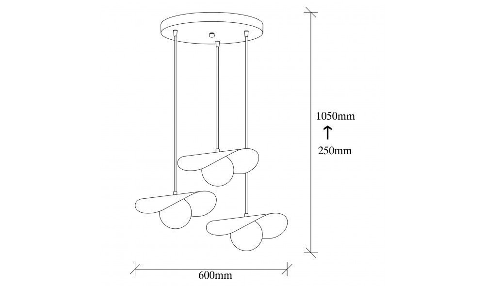 Candelabru Vatoz - 6141 60 x 105 x 60 cm