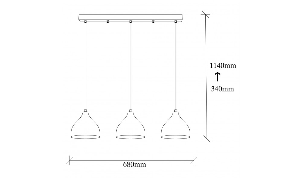 Candelabru Tatuaj - 6211 68 x 114 x 18 cm