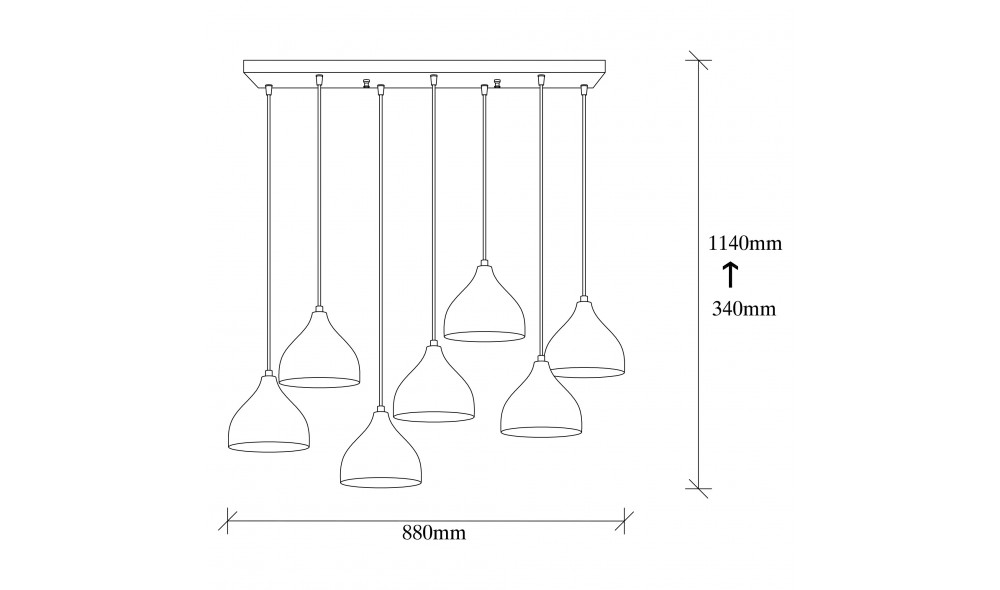 Candelabru Tatuaj - 6221 88 x 114 x 40 cm