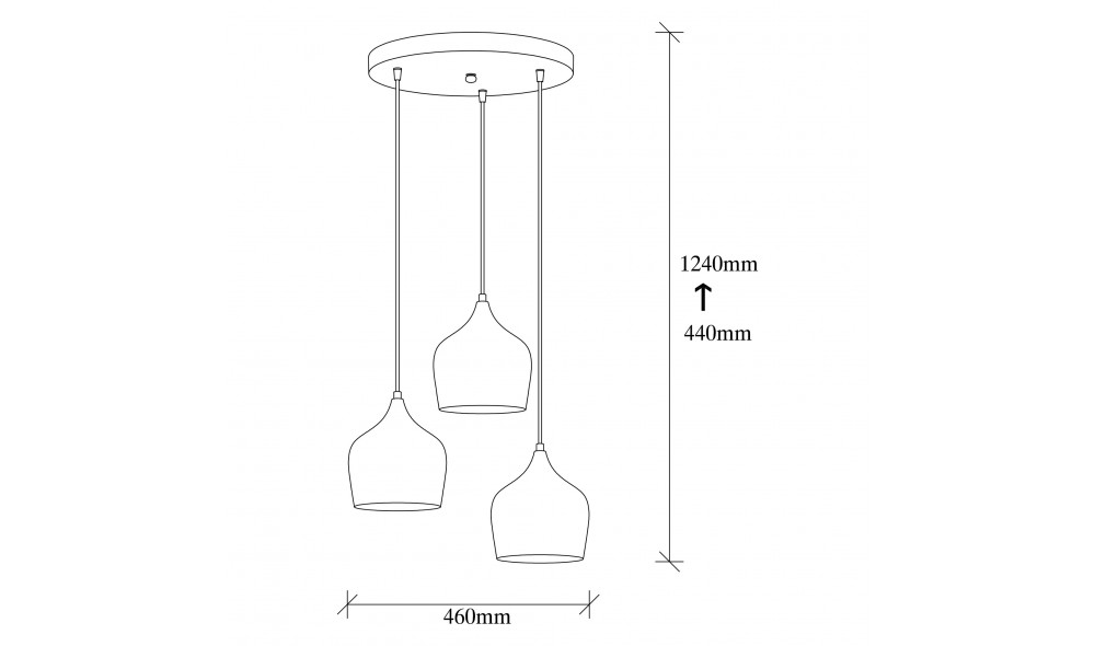 Candelabru Dodo - 6277 46 x 124 x 46 cm