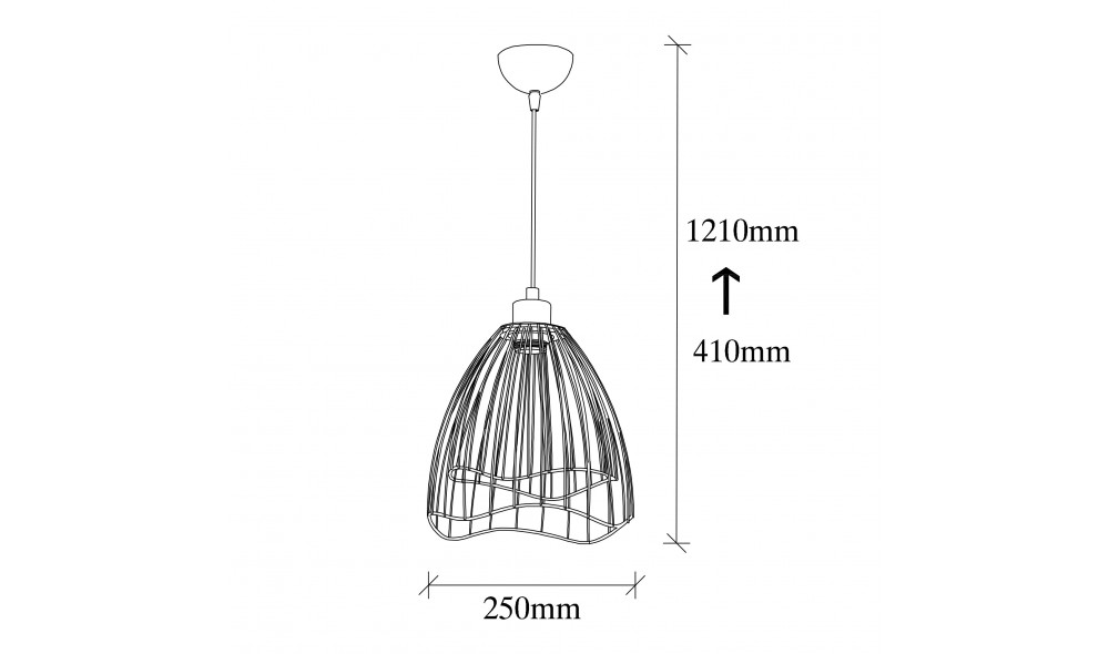 Candelabru Zeyno - 6401 25 x 41 x 25 cm