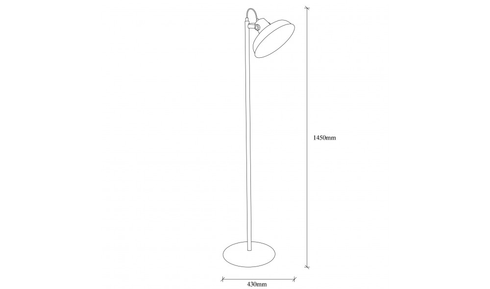 Lampa de podea Lik - 4036 43 x 145 x 30 cm