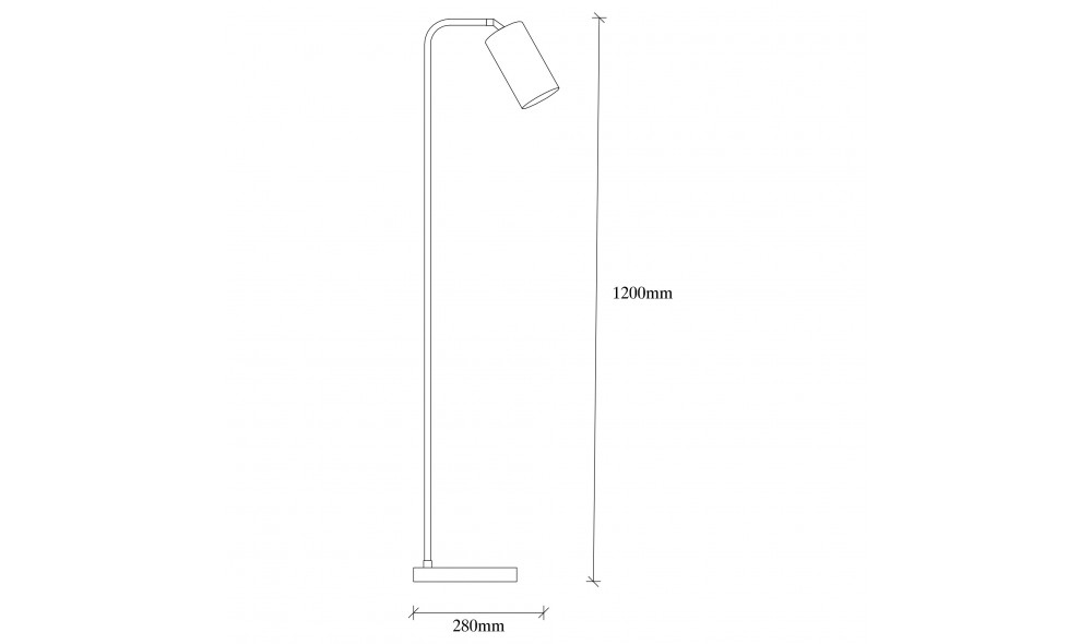 Lampa de podea Emek - 4081 28 x 120 x 22 cm