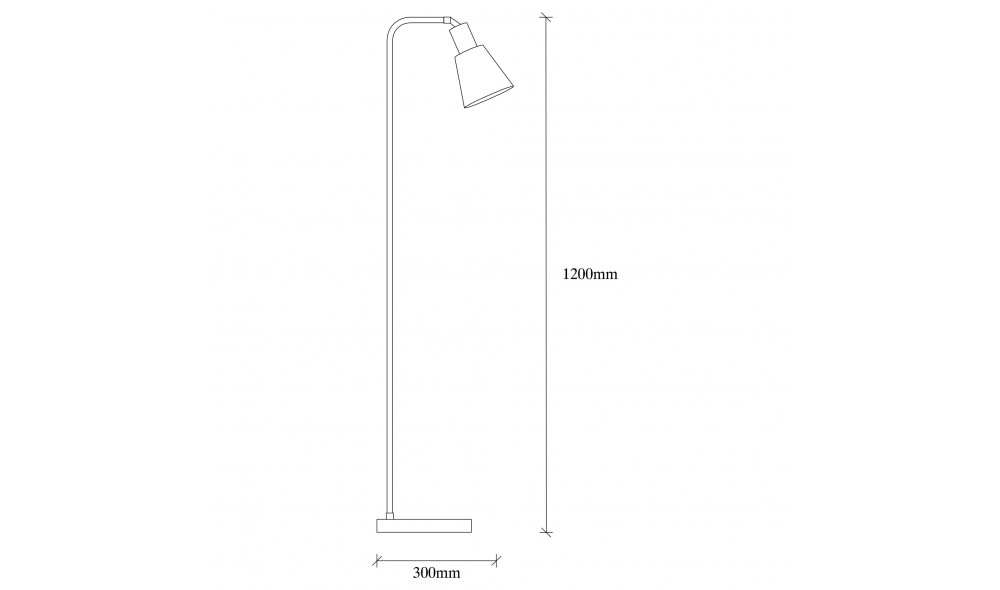 Lampa de podea Emek - 4086 30 x 120 x 22 cm
