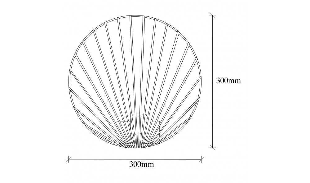 Lampa de perete Byisoo - 3291 30 x 30 x 12 cm
