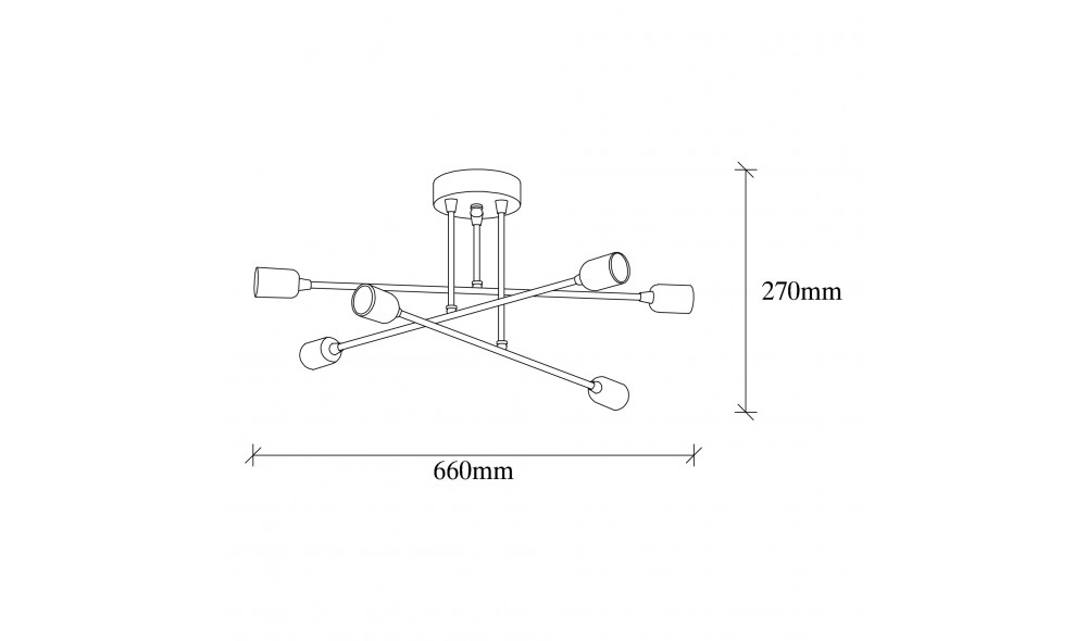 Candelabru Fleur - 1501 66 x 27 x 66 cm