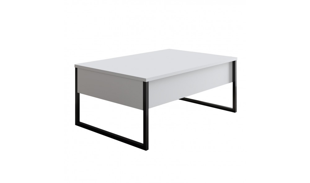Masuta de cafea, Luxe, AlbNegru, 90 x 40 x 60 cm