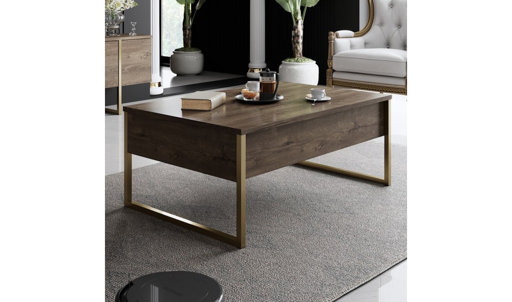 Set Mobila Sufragerie, Luxe Set, NucAur, 180 x 47 x 30 cm