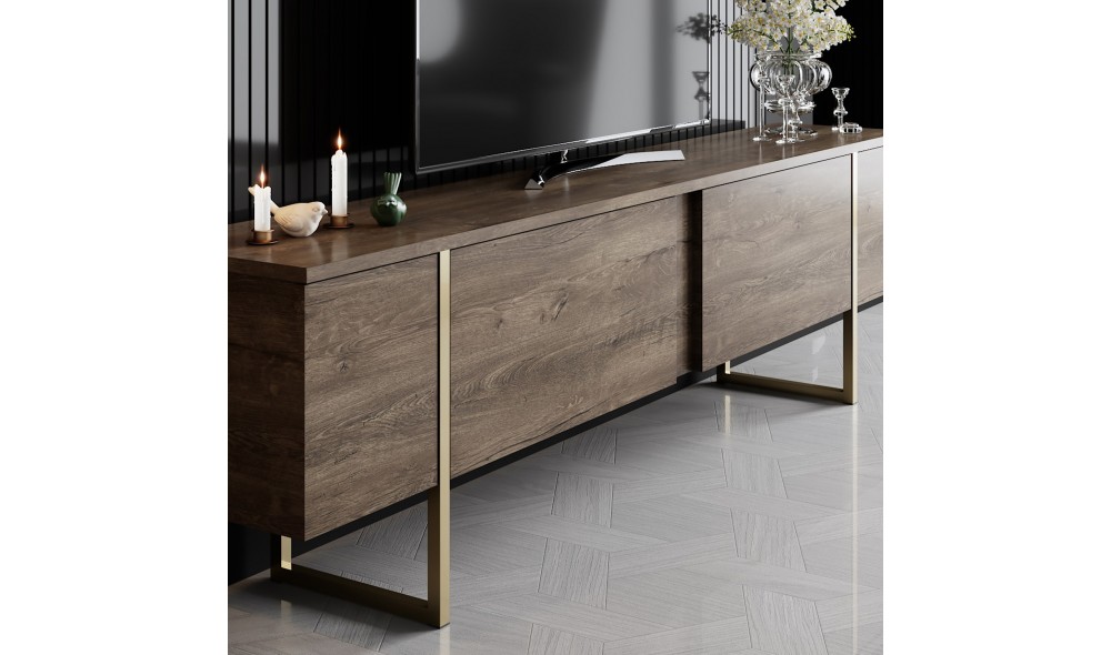 Set Mobila Sufragerie, Luxe Set, NucAur, 180 x 47 x 30 cm