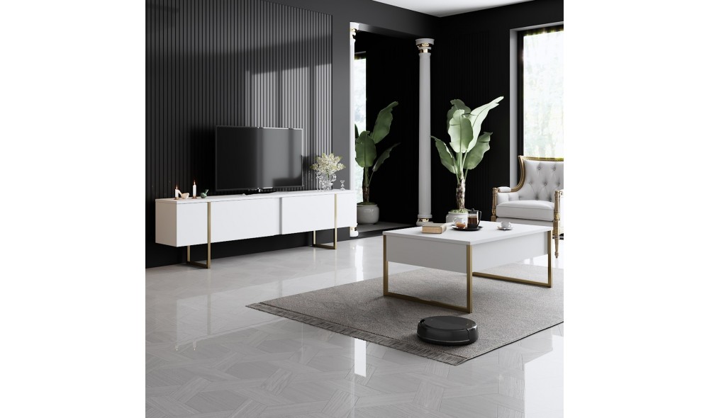 Set Mobila Sufragerie, Luxe Set, AlbAur, 180 x 47 x 30 cm