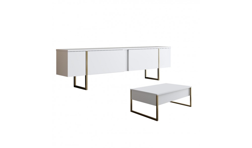 Set Mobila Sufragerie, Luxe Set, AlbAur, 180 x 47 x 30 cm