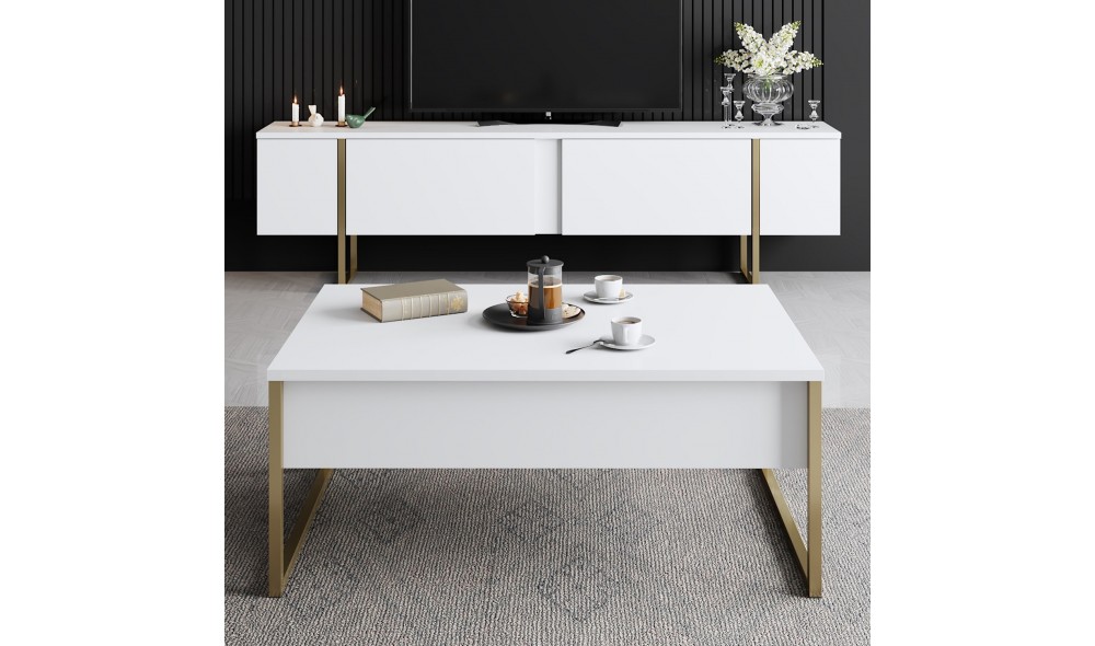 Set Mobila Sufragerie, Luxe Set, AlbAur, 180 x 47 x 30 cm