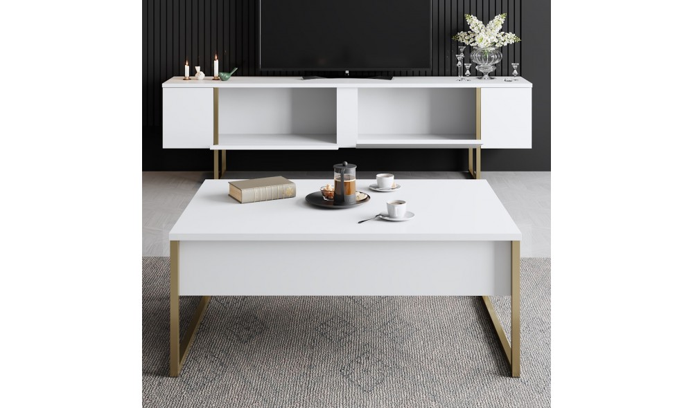 Set Mobila Sufragerie, Luxe Set, AlbAur, 180 x 47 x 30 cm