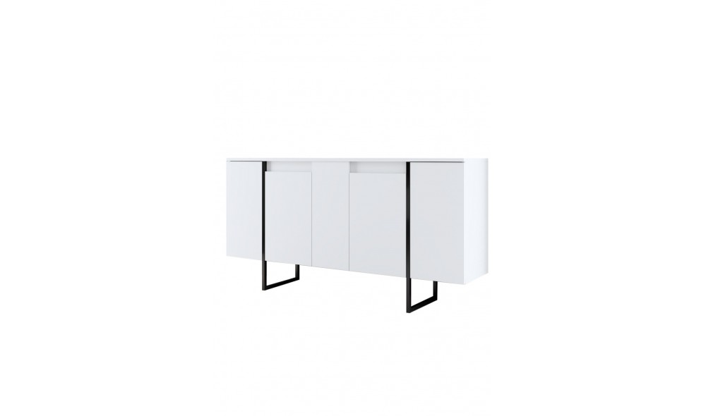 Consola, Luxe, AlbNegru, 160 x 80 x 35 cm