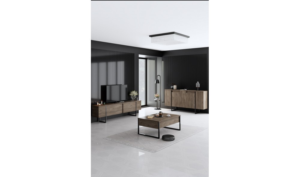 Consola, Luxe, NucNegru, 160 x 80 x 35 cm