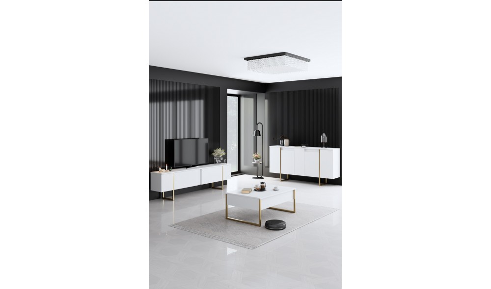 Set Mobila Sufragerie, Luxe, AlbAur, 160 x 80 x 35 cm