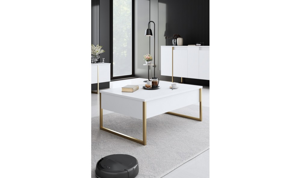 Set Mobila Sufragerie, Luxe, AlbAur, 160 x 80 x 35 cm