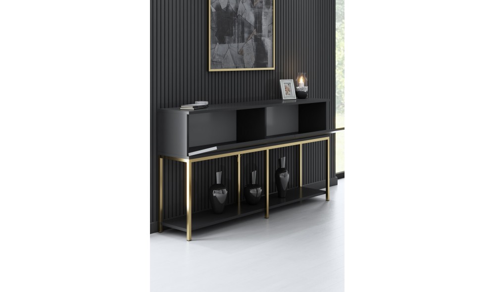 Consola, Lord, AntracitAur, 150 x 80 x 30 cm