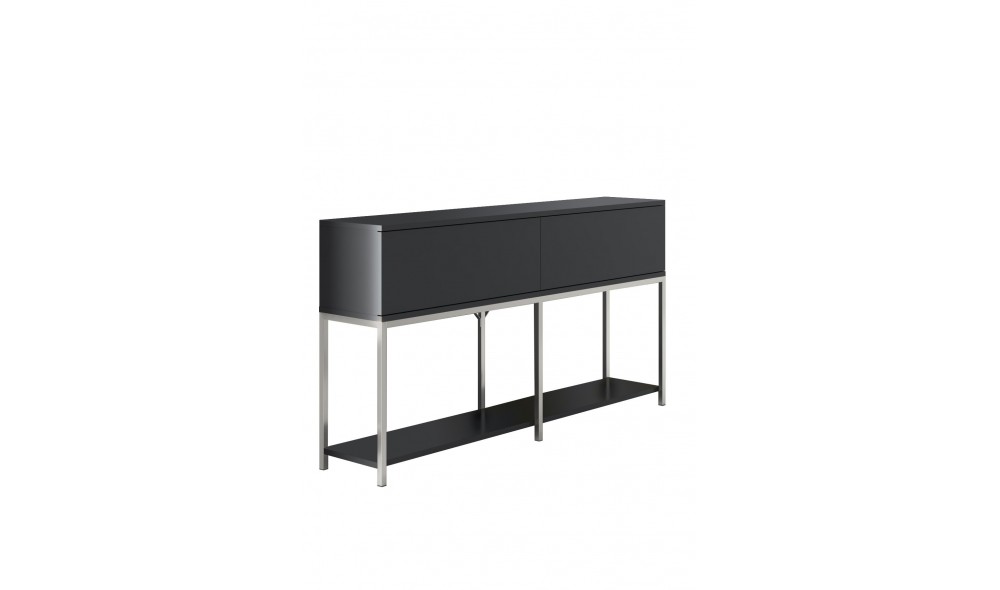 Consola, Lord, AntracitArgint, 150 x 80 x 30 cm