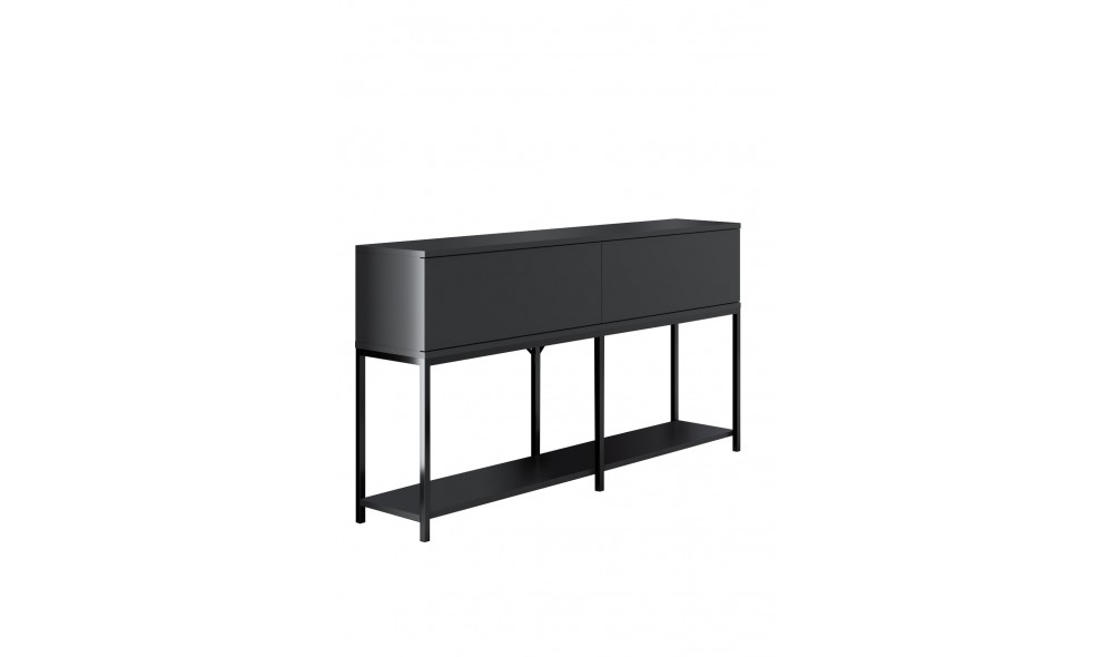 Consola, Lord, AntracitNegru, 150 x 80 x 30 cm