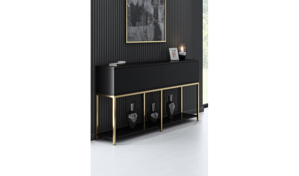 Consola, Lord, NegruAur, 150 x 80 x 30 cm