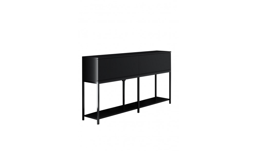 Consola, Lord, Negru, 150 x 80 x 30 cm