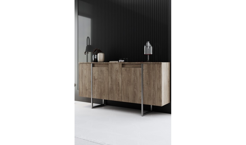 Consola, Luxe, NucArgint, 160 x 80 x 35 cm