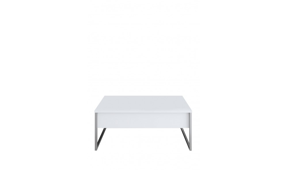 Masuta de cafea, Luxe, AlbArgint, 90 x 40 x 60 cm
