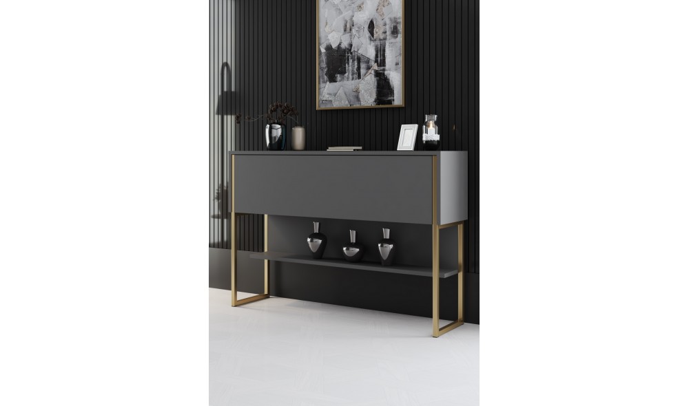 Comoda, Luxe, AurAntracit, 120 x 80 x 30 cm