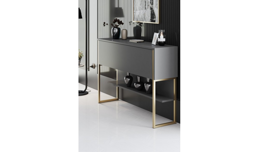 Comoda, Luxe, AurAntracit, 120 x 80 x 30 cm