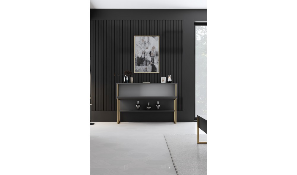 Comoda, Luxe, AurAntracit, 120 x 80 x 30 cm